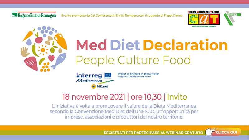 Med Diet Declaration: rivedi il webinar di presentazione e scopri come ottenere il marchio