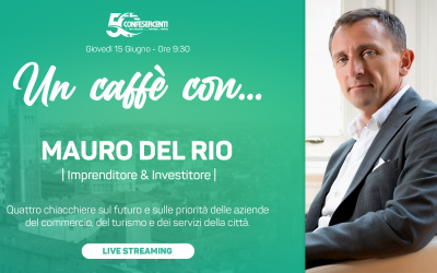 Un Caffe con…⁣ Mauro Del Rio. Giovedì 15 giugno 2023 alle ore 9.30