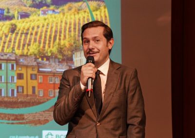 Simone Fornasari, presidente Destinazione Emilia, Convegno Sviluppo turistico e crescita sostenibile dell'8 Febbraio 2024